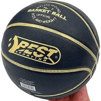 Best Sporting Spielball Hochwertiger Basketball PLAYOFF Outdoor Größe 7, I Basketball schwarz I Basketball mit offiziellem Gewicht & Größe