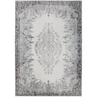 Interiyou Teppich Gent, Rechteckig, Höhe: 5 mm, Vintage Kurzflor für Wohnzimmer, Schlafzimmer, waschbar, pflegeleicht