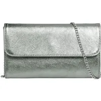 Caspar Clutch Abendtasche Metallic Leder Damen Tasche - PREMIUM LINE - Modell No.779, leicht, elegant & langlebig- 100% Echtleder - Handmade in Italy