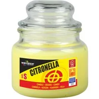 WEITECH Outdoorkerze Zitronella Kerze, 90 g für 25 Stunden, zur Abwehr von Mücken