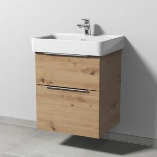 Sanipa 3way Waschtischunterbau zu Laufen Pro S Waschtisch mit 2 Auszügen, Eiche Natural-Touch UM76585