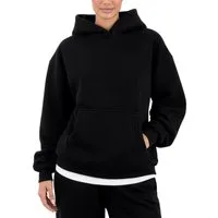 Smilodox Hoodie Thalea Kapuzenpullover Damen Oversize Fit mit Kängurutasche Relaxed Fit, Weiches Sweat Material, Logo-Stitching, Gym & Freizeit
