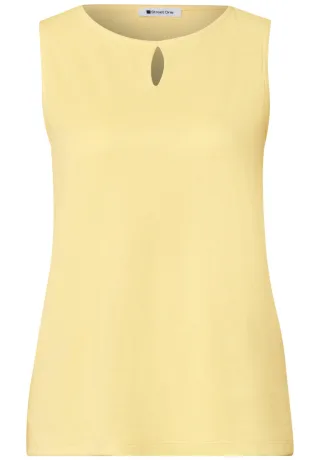 Street One - Top mit Cut-Out gelb - Gr. - 36