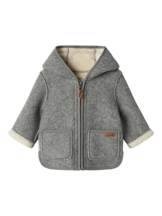 NAME IT - NBNMILY JACKET1 light grey melange - Gr. - 74