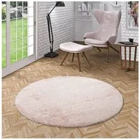 Pergamon Hochflor-Teppich Hochflor Langflor Teppich Aloha Rund, Rund, Höhe: 40 mm