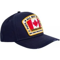 Dsquared2 Baseball Cap Basebalkappe Canadian Flag Icon Baseballcap Cap Kappe Rebellischen Streetwear-Stil mit luxuriösen Details