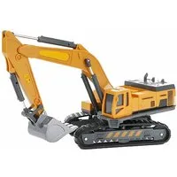 Toi-Toys Spielzeug-Bagger EXCAVATOR 360° drehbar Bagger Freilauf Schaufelbagger Baufahrzeug 82, Raupenbagger Ketten Gelenk Konstruktionsspielzeug Spielzeug