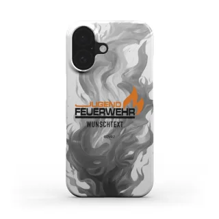Handyhülle COVRZ | Jugend Feuerwehr | Slim Case | Weiß | Personalisierbar | iPhone 16 15 14 13 Plus Pro Max, Samsung Galaxy S25 S24 S23 S22 uvm. iPhone 16 Ohne