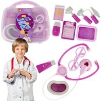 Mega Creative Spielzeug-Arztkoffer Kindersanitätskasten im Koffer, Kleinkinderarzt 3+ MEGA CREATIVE