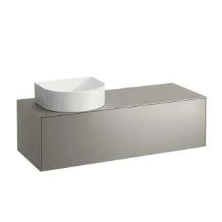 LAUFEN Waschtischunterschrank SONAR f.WT H812340/1/2/3 1175x455 1 Schubl. Ausschnitt li Titan, H4054 H4054220340421