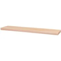 Levandeo® Wandregal, Wandboard Bobby 100cm Kernbuche Wandregal Regal Board Bord