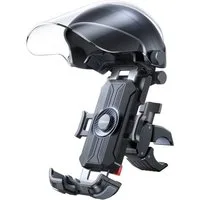 JOYROOM Handy-Halterung JR-ZS526, (bis 7 Zoll, Einzelhalterung für Smartphone am Fahrrad, Sonnenblende mit Einhandbedienung und sicherer Verriegelung)