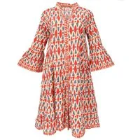 Guru-Shop Midikleid Boho Baumwoll Maxikleid, oversize Sommerkleid -.. alternative Bekleidung
