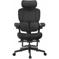 Musso Bürostuhl E80 Air Petite, Ergonomischer Schreibtisch- & Gaming-Drehstuhl (1 St), mit AeroFrau Bio-Wing Stütze, Fußstütze und Mesh