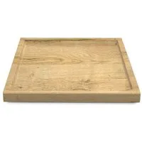 Vladon Dekoschale Maya (moderne Dekorationsschale, eckig), Eiche Natur (20 x 1,8 x 20 cm)