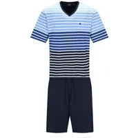 Hajo Pyjama Herren Pyjama Baumwolle (2 tlg)