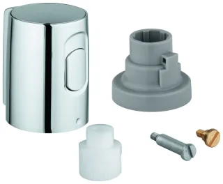 Grohe Absperrgriff 47992 für THM-Wannen-/Brausebatterie chrom, 47992000 47992000