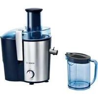 BOSCH Entsafter VitaJuice 3 MES3500, großer Einfüllschacht, 1,25l Saftbehälter, 700 W, mehrere Geschwindigkeiten, spülmaschinengeeignet, Edelstahl