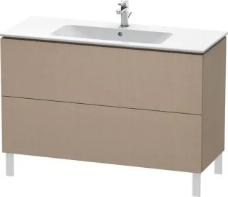 Duravit L-Cube Waschtischunterbau bodenstehend Leinen Matt 1220x481x704 mm - LC662807575 LC662807575