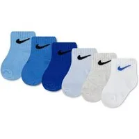 Nike Sportswear Socken NHN SWOOSH 6PK INFANT ANKLE SO (6-Paar) für Babys, 6er-Set, weiches, elastisches Material, elastischer Bund