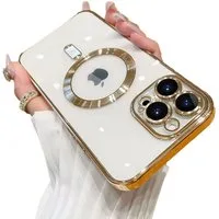 Wörleonline Handyhülle für Apple iPhone 12 Pro Max mit integriertem Kameraschutz, TPU Schutzhülle, MagSafe kompatible Hülle