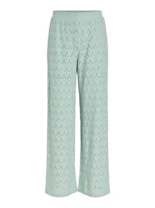 VILA - VIAMALINA HW WIDE PANTS/VOL/PB Blue Surf - Gr. - S