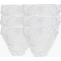 Toker Collection® Bikinislip Damen Bikinislip 6er Pack, Baumwolle (6er Pack) Spitze im Vorderteil