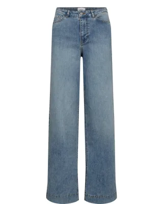 Nümph - NUPARIS HR WIDE JEANS P3019 light b. stonewash denim - Gr. - 36/28