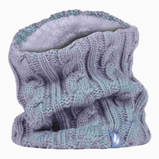 Damen Kabelstrick Winter Fleece gefütterter Thermo Nackenwärmer