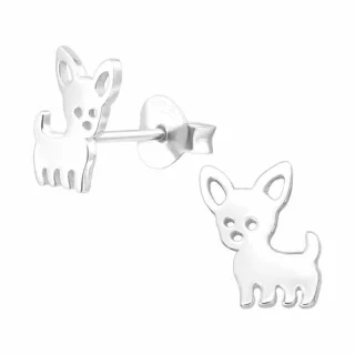 Hunde Ohrringe aus 925 Silber
