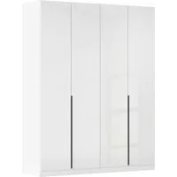 OTTO home Drehtürenschrank Kleiderschrank Schrank Garderobe AGORDO Schlafzimmer (in zwei Griff-Farben, Breiten 91-405 cm, Dekor- oder Hochglanzfront) durchdachte Innenausstattung, in 8 Breiten und 2 Höhen MADE IN GERMANY