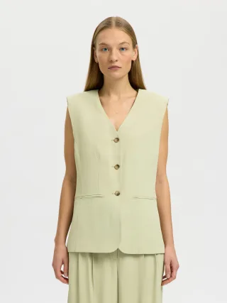 SELECTED WOMEN - SLFELLIE VEST lint - Gr. - 36