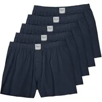 Dave's Boxershorts Dave's 5er-Pack Boxershorts blau große Größen (Packung, 5-St., 5er-Pack)