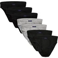 BRUBAKER Slip Herren Unterhose aus Baumwolle (Spar-Pack, 7-St., 7er-Pack) Großpackung Männer Unterwäsche, sehr bequeme Passform