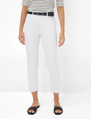 Brax Damen Five-Pocket-Hose Style MARY S WHITE, denim weiß, Gr. 34