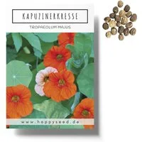 HappySeed Blumensamen Kapuzinerkresse Samen - Tropaeolum majus, Blumen