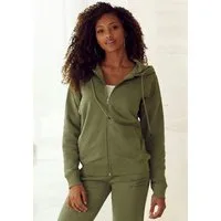 Buffalo Kapuzensweatjacke mit Statement Druck, Loungewear