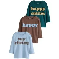 Next Langarmshirt 3er-Pack Langarmshirts mit Grafik (3-tlg)