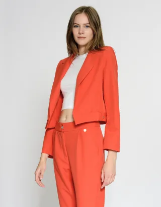 GANG Damen Jacken 94LUISE Blazer - relaxed fit cherry tomato