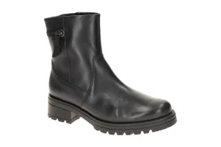 Gabor 72.780 Damen Stiefeletten schwarz - elegante, wadenhohe Echtleder Stiefel
