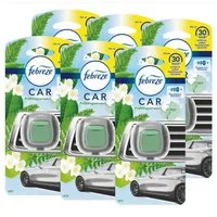 Febreze Raumduft Car Lufterfrischer Frühlingserwachen - Autoduft (6er Pack, 6-St)