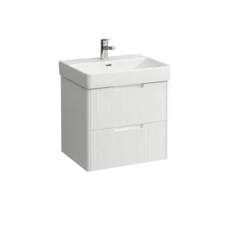 LAUFEN Waschtischunterschrank JUNA 446x572x515 2 Schubl m. Griffmulde f.WT H810963 weiß matt, H4114 H4114921092601