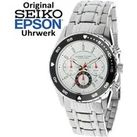 James Tyler Quarzuhr BLACK FRIDAY JT-704-1 Herrenuhr Mit Original SEIKO EPSON Uhrwerk, (1-tlg), Stopuhr, Datumsanzeige (Tag) Fluoreszierende Zeiger