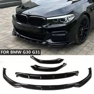 Car Front Bumper Lip Spoiler Splitter Diffuser Bodykits Tuning Apron For BMW 5 Series G30 G31 520i 530i 540i M-Sport 201