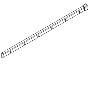 KWC Aquarotter Armatureneinheit, Edst., W.-Mont., 6 Waschplätze, 3640 mm, Wasser hi. re, 2030053569 2030053569