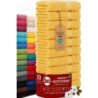 Betz Gästehandtücher 10 tlg. Gästehandtücher-Set PREMIUM 100 % Baumwolle 30x50cm, 100% Baumwolle (10-St)