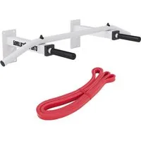 GORILLA SPORTS Klimmzugstange Klimmzugset (Klimmzugstange + Resistance Band) weiß und schwarz (1-tlg)