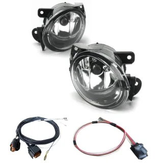 2x Nebelscheinwerfer NSW Klarglas Kabelbaum + Modul HB4 L+R für VW Passat 3C B6