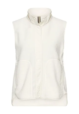 camel active - Teddyweste mit Stehkragen milkwhite - Gr. - 38