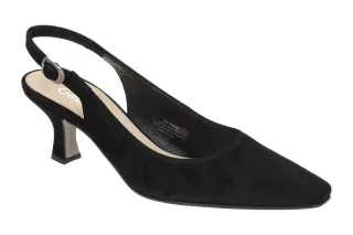 Gabor 81.510.17 Damen Sling Pumps Schwarz Echtleder Trichterabsatz 5,5cm